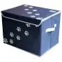 Feline Ruff Large Dog Toys Storage Box. 16'' x 12'' inch Pet Toy Storage Basket with Lid. Perfect Collapsible Canvas Bin for Cat Toys and Accessories Too! Feline Ruff Large Dog Toys Storage Box. 16'' x 12'' inch Pet Toy Storage Basket with Lid. Perfect Collapsible Canvas Bin for Cat Toys and Accessories Too!
