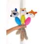 Yap&Meow Pet Animal Shape Plush Plus Rubber Chew Toys