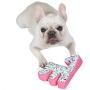 Now House for Pets by Jonathan Adler Canvas Terrazzo Giraffe Chew Toy