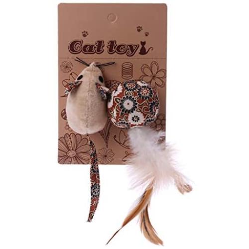 TeemorShop Mice Animal Cat Toys Catnip Toy Christmas Pet Products for Kittens