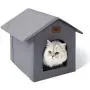 Loves cabin Outdoor Cat House Weatherproof for Winter, Collapsible Warm Cat Houses for Outdoor/Indoor Cats, Feral Cat Shelter with Removable Soft Mat, Easy to Assemble Igloo Dog House for Small Dogs Loves cabin Outdoor Cat House Weatherproof for Winter, Collapsible Warm Cat Houses for Outdoor/Indoor Cats, Feral Cat Shelter with Removable Soft Mat, Easy to Assemble Igloo Dog House for Small Dogs