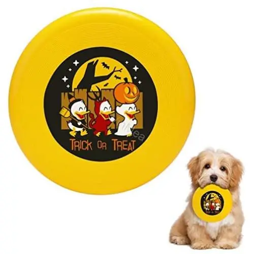 Pet Frisbee Flying Disc Dog Toy - Multifunction Trick Or Treat for Halloween Pet Frisbee Flying Disc Dog Toy - Multifunction Trick Or Treat for Halloween