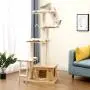 UQA Cat Tree Sisal Scratching Post Cat House Large Cat Cage Wooden Climbing Column Soft Comfortable Cat Nest Cat Supplies Cat Tower Interior Decoration Gift Dog Houses UQA Cat Tree Sisal Scratching Post Cat House Large Cat Cage Wooden Climbing Column Soft Comfortable Cat Nest Cat Supplies Cat Tower Interior Decoration Gift Dog Houses