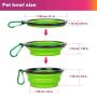 GTOTd Pet Dog Cat Car Seat Belt Safety Adjustable Leads Vehicle Seatbelt Harness ( and 2 Packs Collapsible Dog Bowl ).Portable Travel Pet Set