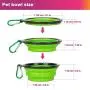 GTOTd Pet Dog Cat Car Seat Belt Safety Adjustable Leads Vehicle Seatbelt Harness ( and 2 Packs Collapsible Dog Bowl ).Portable Travel Pet Set