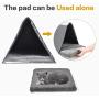 OPPODREAM Felt Cat House, 2 in 1 Cat House for Indoor, Foldable Pet House for Small and Medium Cats or Dogs, Gray