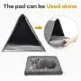 OPPODREAM Felt Cat House, 2 in 1 Cat House for Indoor, Foldable Pet House for Small and Medium Cats or Dogs, Gray OPPODREAM Felt Cat House, 2 in 1 Cat House for Indoor, Foldable Pet House for Small and Medium Cats or Dogs, Gray