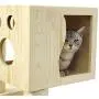 SAsagi Solid Wood Pine Cat Tree,Scratching Board Cat Furniture Tower House Cat Nest Toy Can Multi-Places for Play Sleep Grinding Claws