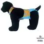 Barkertime Premium Waterproof Dog Diaper Overall - Made in USA - Blue Hawaiian Hibiscus Brown on Aqua Blue Escape-Proof Premium Waterproof Dog Diaper Overall, XL, with Tail Hole Barkertime Premium Waterproof Dog Diaper Overall - Made in USA - Blue Hawaiian Hibiscus Brown on Aqua Blue Escape-Proof Premium Waterproof Dog Diaper Overall, XL, with Tail Hole