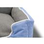 Long Rich waterproof rectangle High back bolster comfort Pet bed ,Dog Bed with removable and reversible insert cushion, by Happycare Textiles