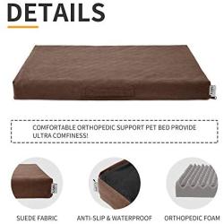 Loves cabin Orthopedic Dog Beds for Large, Medium and Small Dogs, Large Dog Bed for Crate with Removable Washable Cover, Memory Foam Dog Bed Outdoor Waterproof Pet Mat