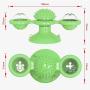 Windmill Cat Toys, Spinning Cat Toy with 2Catnip Glow Ball and 1Led Ball,Catnip Toy with Scratch Hair Brush Grooming Tool for Cat(Blue) (Green)