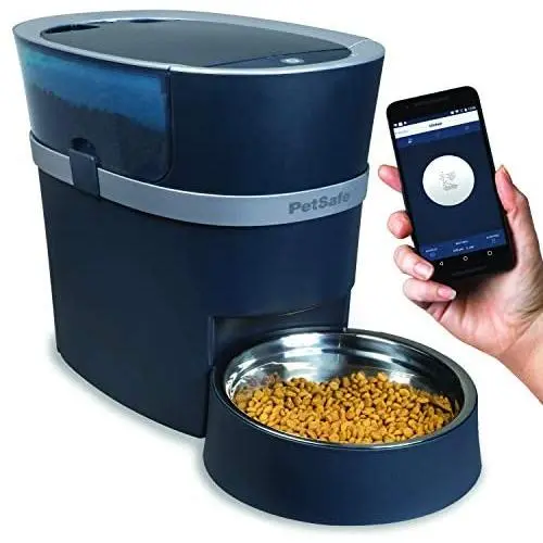 PetSafe Smart Feed Automatic Dog and Cat Feeder - Smartphone - Wi-Fi Enabled for iPhone and Android Smartphones PetSafe Smart Feed Automatic Dog and Cat Feeder - Smartphone - Wi-Fi Enabled for iPhone and Android Smartphones