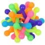 XIHONGSHIR Dog Toys Balls, Dog Toys Squeaky Balls, Dog Ball Chew Toy, Tooth Cleaning, Exercise Game Balls, for Cats, Puppies, Small Medium Pets (3Pcs),Rainbowcolor,6cm