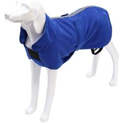 Geyecete Dog Bathrobe Soft Super Absorbent Luxuriously 100% Microfiber Dog Drying Towel Robe with Belt,Dog Drying Coat -Dry Fast Dog Bag - Dog Bathrobe Towel