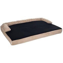 PETMAKER Orthopedic Memory Foam Pet Bed with Bolster