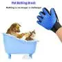 Pet Grooming Tool- Dematting Comb/Grooming Glove Set, 2 Sided Undercoat Grooming Rake for Cats/Dogs, Safely and Easily Removes Matted Tangles, Deshedding Brush Glove- Efficient Pet Hair Remove-2Pack