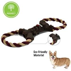 HugSmart Pet – Rope Monster | Tough Rubber and Rope Tug Toy for Small Medium and Large Dogs