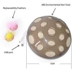 Vegauto Electric cat Toy Turntable Crazy Amusement Disk cat cat cat Mouse New maglev Technology Puzzle cat Toy