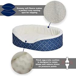MidWest Homes for Pets CU25BLD Couture Orthopedic Cradle Pet Bed for Dogs & Cats, Small