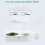 ELSPET 2 in1 Cats Gravity Waterer/Cats Food Bowl, Anti-Spill Raised Side/Anti-Slip Base, Pet Automatic Water Dispenser with Detachable Bowl and 500ml Water Bottle ELSPET 2 in1 Cats Gravity Waterer/Cats Food Bowl, Anti-Spill Raised Side/Anti-Slip Base, Pet Automatic Water Dispenser with Detachable Bowl and 500ml Water Bottle