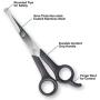 Pets First Pet Grooming Scissors - Body & Facial Trimmer, Stainless Steel Blades - Round Tip Shears for Long, Medium, Short, Thick, Wiry, Curly Hair - Lightweight Cutter for Dogs & Cats - Set of 2