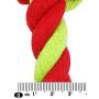J.Y 12 Pet Cotton Rope with Tennis Balls Tough Dog Toys for Aggressive Chewers,Tug and Fetch for Small and Medium Dogs Pack of 2