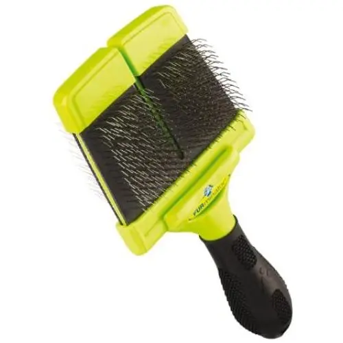 FURminator Slicker Brush with Hard Bristles for Dogs Large FURminator Slicker Brush with Hard Bristles for Dogs Large