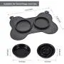 Dog Bowls Slow Feeder Silicone 3 in 1 Small Dog Food Eating Bowl and Water Bowl with Non-Toxic No Choking Healthy Design Bowl Non Skid Spill Proof for Feeding Small Dogs Puppies Cats Pets