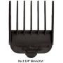 Wahl Professional Animal Clipper Attachment Guide Comb Grooming Set for Wahls Show Pro Plus, Deluxe Essentials, Iron Horse, Pro Ion, U-Clip and Deluxe U-Clip Pet, Dog, Cat, and Horse Clippers (#3168-500), Black