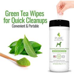 Pure and Natural Pet - Grooming and Cleansing Wipes Green Tea Green Tea 50 Wipes (PN261)