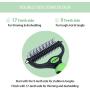 Youmi Dog Cat Grooming Rake, Untangle Brush for Dogs, 2 Sided Undercoat Rake for Dog& Cat-Effective Dematting Comb-9+17 Rounded Teeth Safe for Mats & Tangles Removing, Effective Brush Tool