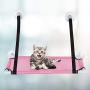 OKBYY Pet Hammock,Pet Cat Breathable Hanging Hammock Window Mounted Suction Cup Bed N-est Pink