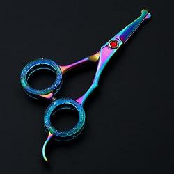 Moontay Sets of 3 Professional Safety Rounded Tips Pet Grooming Scissors Dogs&Cats Grooming Cutting Sheas and Rabbit Chunker Shears