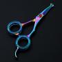 Moontay Sets of 3 Professional Safety Rounded Tips Pet Grooming Scissors Dogs&Cats Grooming Cutting Sheas and Rabbit Chunker Shears