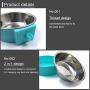 N//A 2Pcs Crate Dog Bowl, Removable Stainless Steel Hanging Pet Cage Bowl, Pet Food Water Bowl for Cat Puppy Bird Rabbit