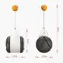 Owlhouse Electric Cat Toys Ball, 360 Degree Automatic Rotating Ball with USB Charging Head and Ball Decoration, A Balanced Swing Toy Ball, an Auto-Rotating Rolling Ball for Cat Toys Owlhouse Electric Cat Toys Ball, 360 Degree Automatic Rotating Ball with USB Charging Head and Ball Decoration, A Balanced Swing Toy Ball, an Auto-Rotating Rolling Ball for Cat Toys