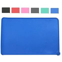 SACRONS-Silicone Pet Feeding Mat, Pet Bowl Mat/Pad, Soft, Waterproof, Easy to Clean, to Prevent Food and Water Spilled on The Ground，Dog & Cat Food Mat