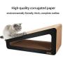 Kincgi Cat Scratcher Board on The Wall Triangular, cat Toy cat Scratching Board, Three-Part Scratching Board with Bells
