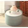THMY Mushroom Pet Fountain - 1.5 Litre Ceramic Pet Water Fountain Capacity Fresh Filtered Water Dispensers for Cats and Dogs - Adjustable Flow - with 6 Filter Elements