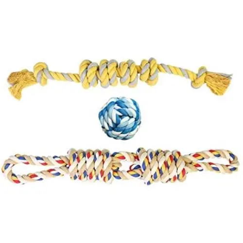 roying Dog Rope Toys for Aggressive Chewers Dog Chew Toys Tough Rope Interactive Heavy Duty Dog Toys Tough Twisted Rope Toy Indestructible Dog Toys Teeth Cleaning for Medium Large Dogs 3 Pack roying Dog Rope Toys for Aggressive Chewers Dog Chew Toys Tough Rope Interactive Heavy Duty Dog Toys Tough Twisted Rope Toy Indestructible Dog Toys Teeth Cleaning for Medium Large Dogs 3 Pack