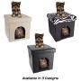 PETMAKER Pet House Ottoman- Collapsible Multipurpose Cat or Small Dog Bed Cube and Footrest with Cushion Top and Interior Pillow