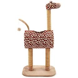 YUXO Cat Trees Cat Tree Tower Cat Climbing Frame Giraffe Shape Comfortable Pet Activity Centre Single Four Seasons Universal with Sisal Scratching Post