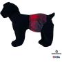 Barkertime Waterproof Male Dog Diaper - Made in USA - Red Plaid Premium Waterproof Washable Dog Belly Band Male Wrap for Territorial Marking, Excitable Peeing and Urinary Incontinence