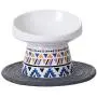 LIONWEI LIONWELI Ceramic Tilted Elevated Cat Dog Bowl Raised Cat Food Water Bowl Dish no Spill Pet Comfort Feeding Bowls with Mat LIONWEI LIONWELI Ceramic Tilted Elevated Cat Dog Bowl Raised Cat Food Water Bowl Dish no Spill Pet Comfort Feeding Bowls with Mat