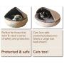 Floppy Ears Design Microfiber and Fleece Hooded Pet Bed