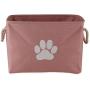 Bone Dry 5511 Pet Storage Collection Collapsible Bin, Small Rectangle, Rose