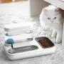 BOWINR Cats Water Gravity Dispenser 1500ml Cat Bowls for Food and Water Double Bowls Detachable Anti Spill Non Slip Base Stable Premium for Dog Puppy Pets Separation Design Automatic Waterer Bowl Set BOWINR Cats Water Gravity Dispenser 1500ml Cat Bowls for Food and Water Double Bowls Detachable Anti Spill Non Slip Base Stable Premium for Dog Puppy Pets Separation Design Automatic Waterer Bowl Set