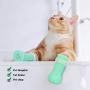 Anti-Scratch Silicone Cat Shoes Boots, Adjustable Nail Cover Precaution Scratch Gloves Cat Paw Protector, Pet Scratching Restraint Booties Kitten Cat Claws Cover for Home Bathing, Shaving Checking