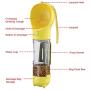 AIMI Pet cat and Dog Outdoor Travel Walk Portable Multifunctional Water Cup Dog Food Cup (Yellow)